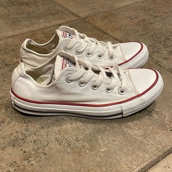 Converse White Chuck Taylor White Ox Low Top Sneakers Unisex M4 W6 EU 36.5 M7652 - Picture 10 of 13